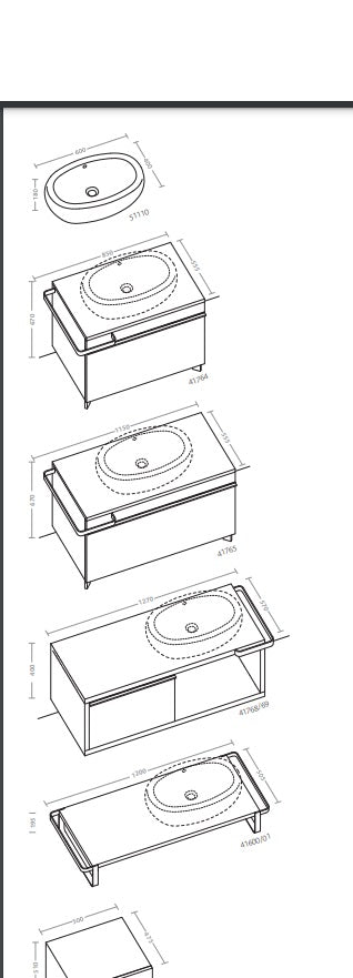 Pozzi Ginori - EGG 60 / EGG 65 Lavabo